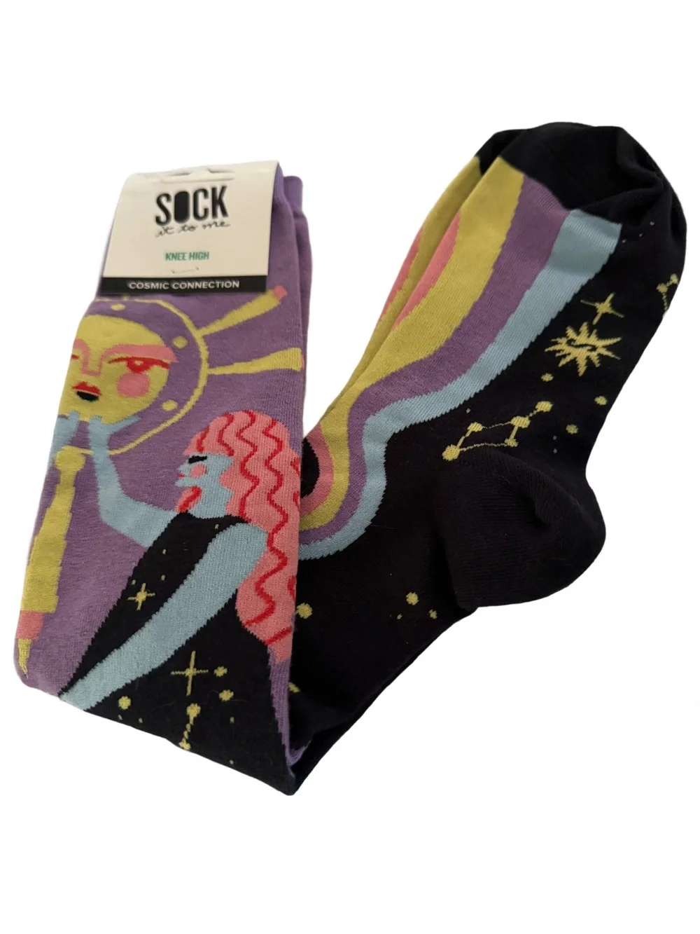 NWT Sock It To Me “Cosmic Connection”  Knee High Socks Shoe Size 5-10